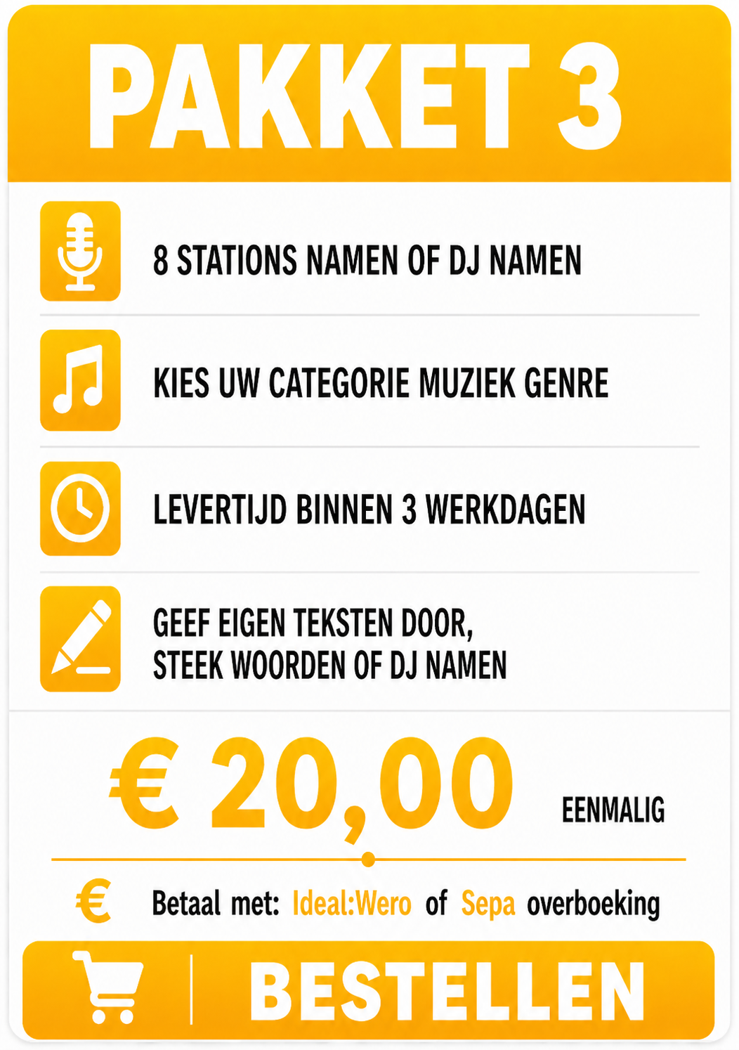 Radio pakket 3