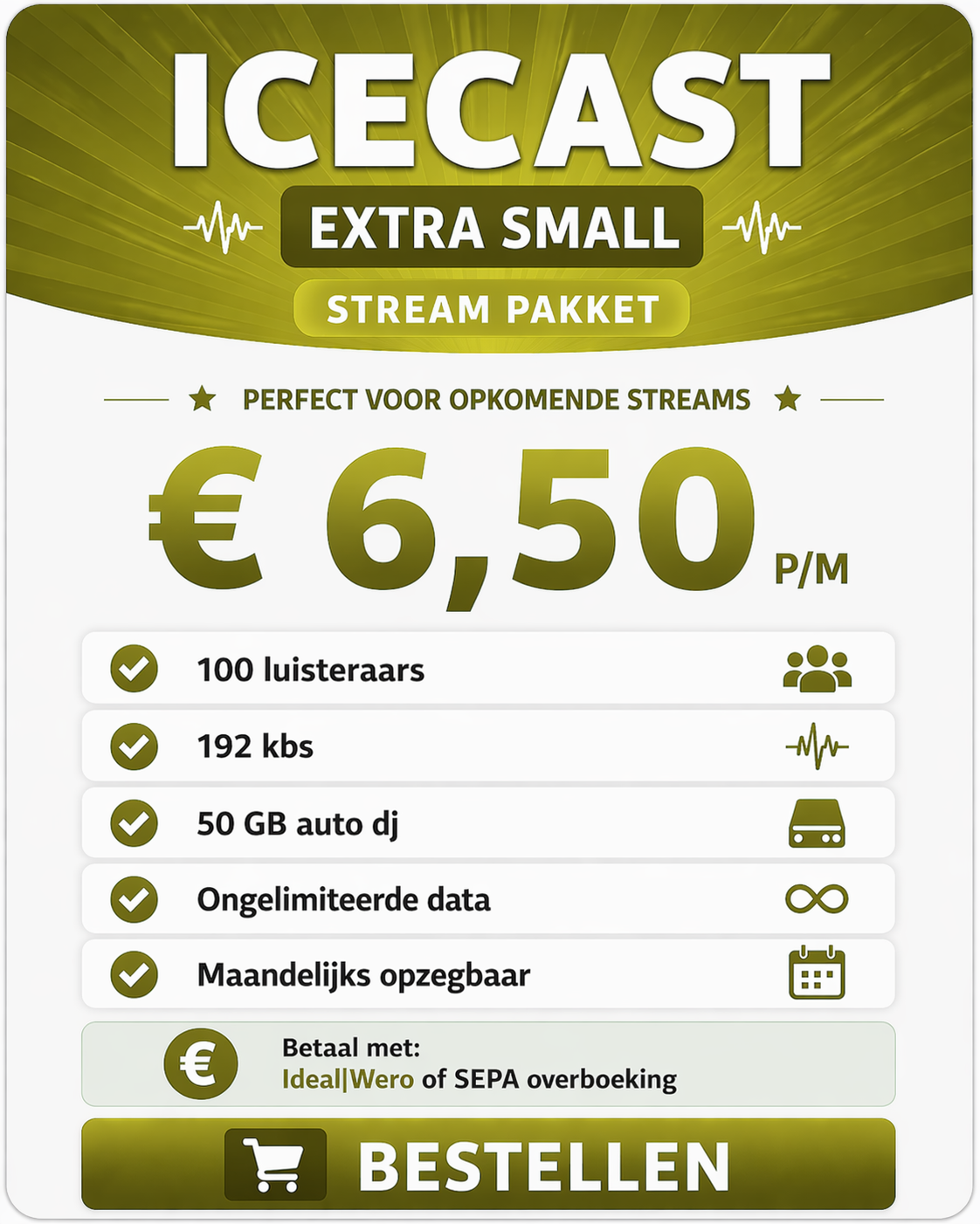 Icecast Extra Small