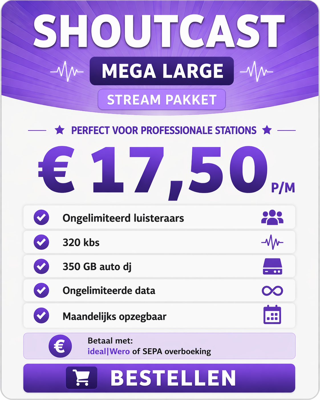 Shoutcast Mega Large