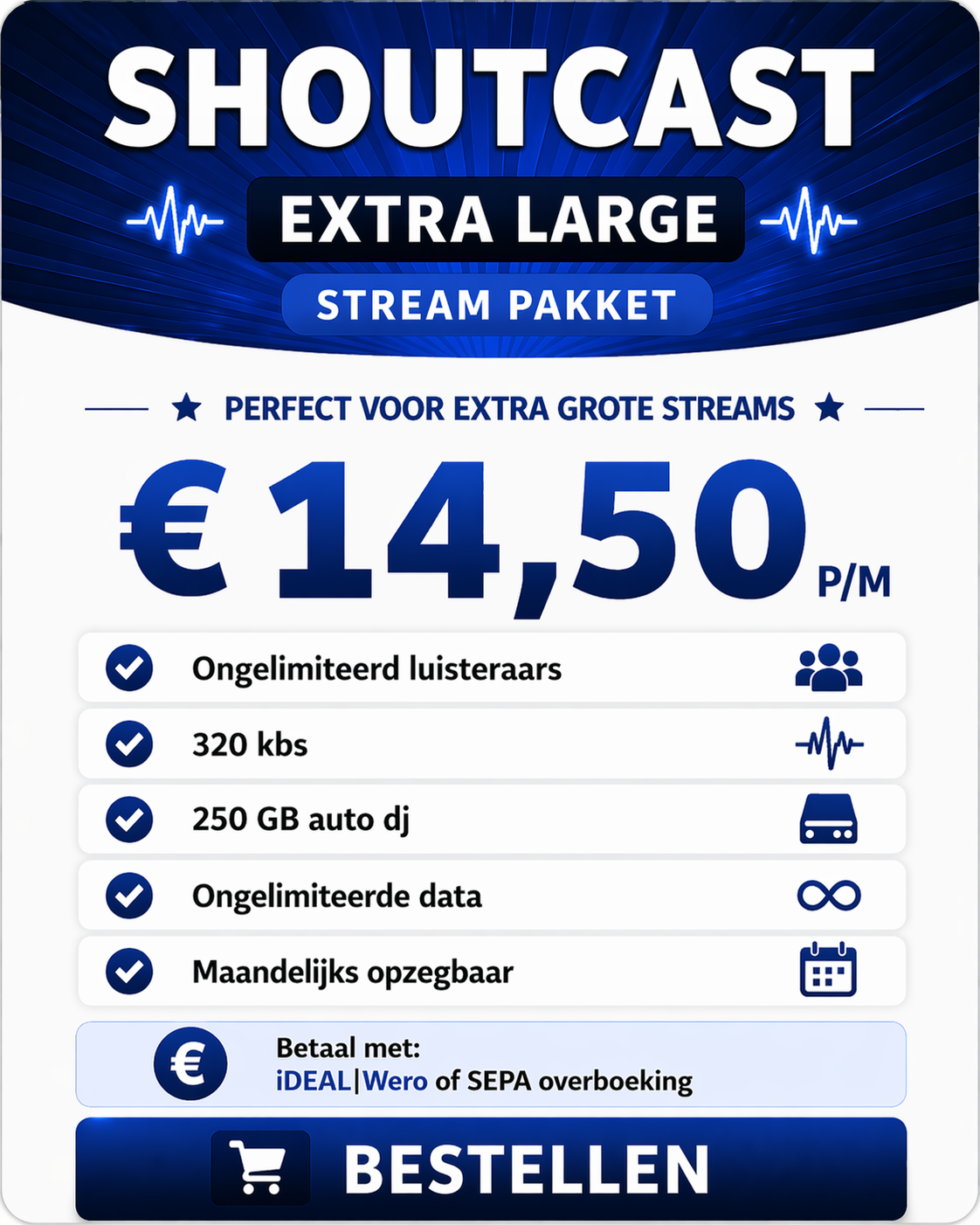 Shoutcast Extra Large