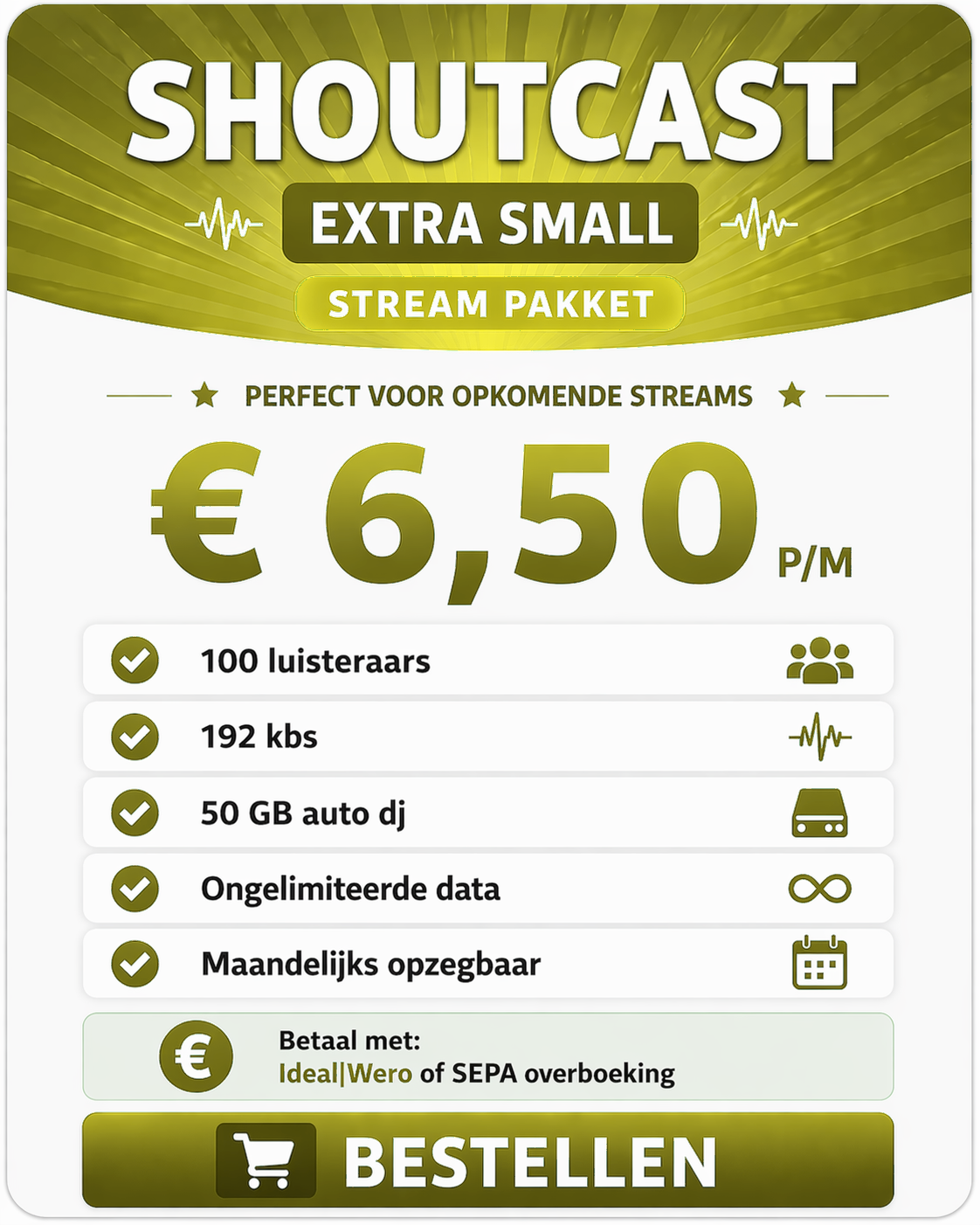 Shoutcast Extra Small