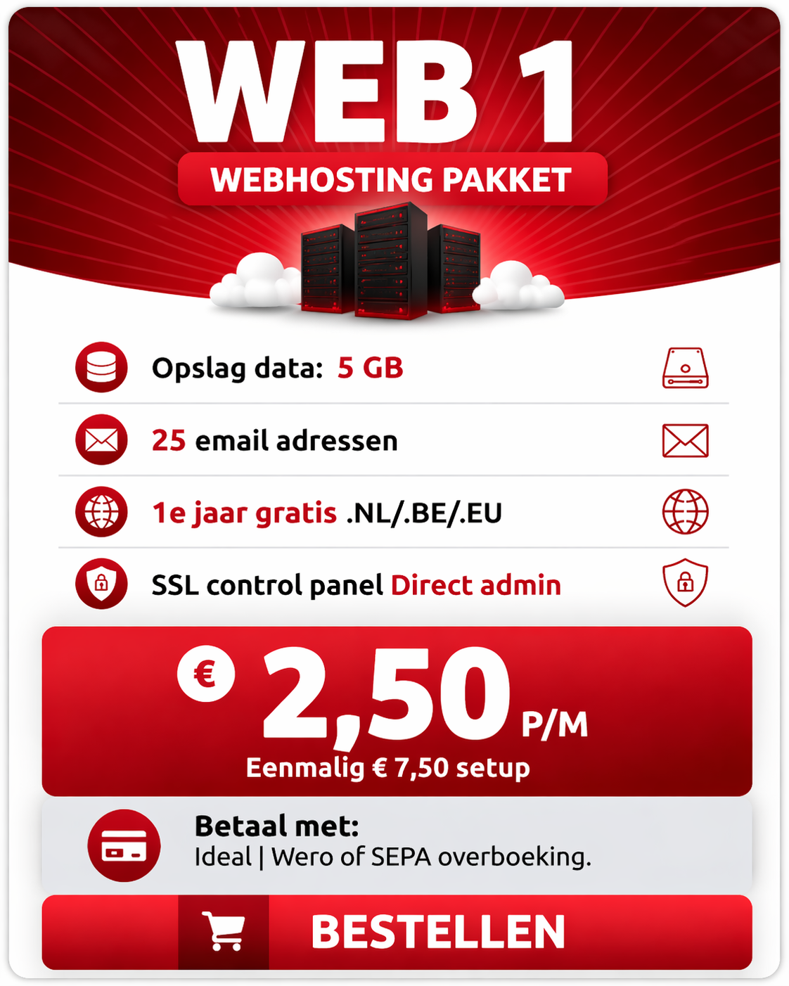 Web 1 pakket